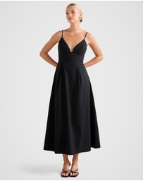 Forever New - Jessa Plunge Cotton Maxi Dress