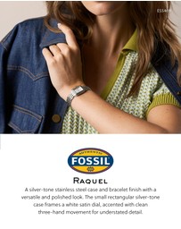 Fossil - Raquel Silver Tone Analogue Watch