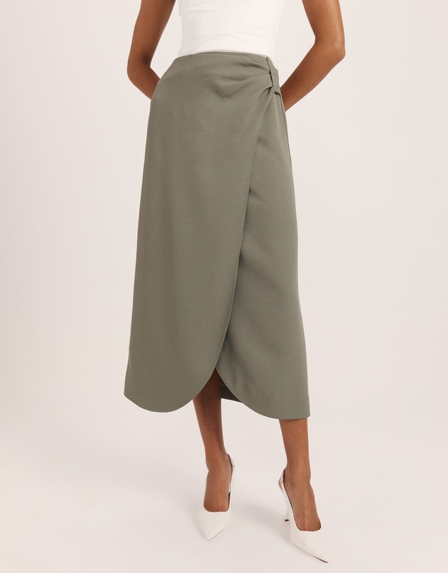 SABA - Dharma Drape Midi Skirt