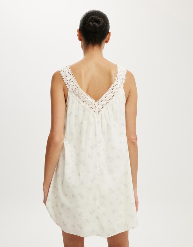 Cotton On - Abbey Lace Trim Mini Dress