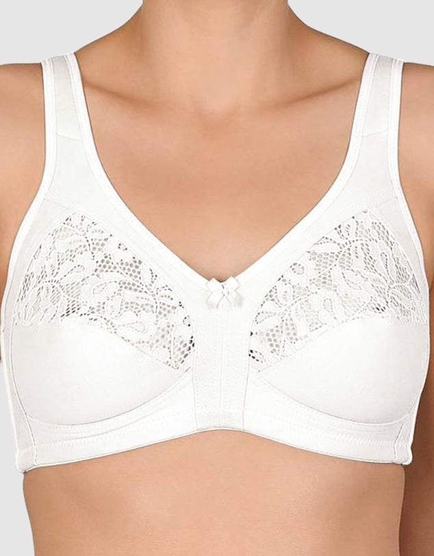 Naturana - Cotton Wirefree Wide Strap Bra