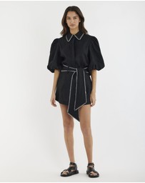 Amelius - Chloe Stitch Detail Linen Shirt