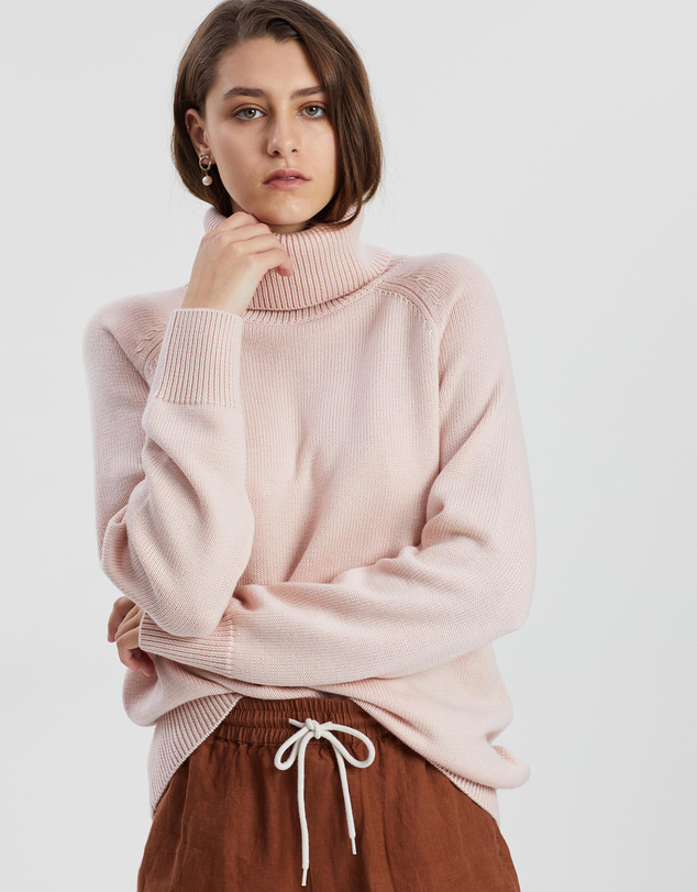 Assembly Label - Roll Neck Knit Jumper