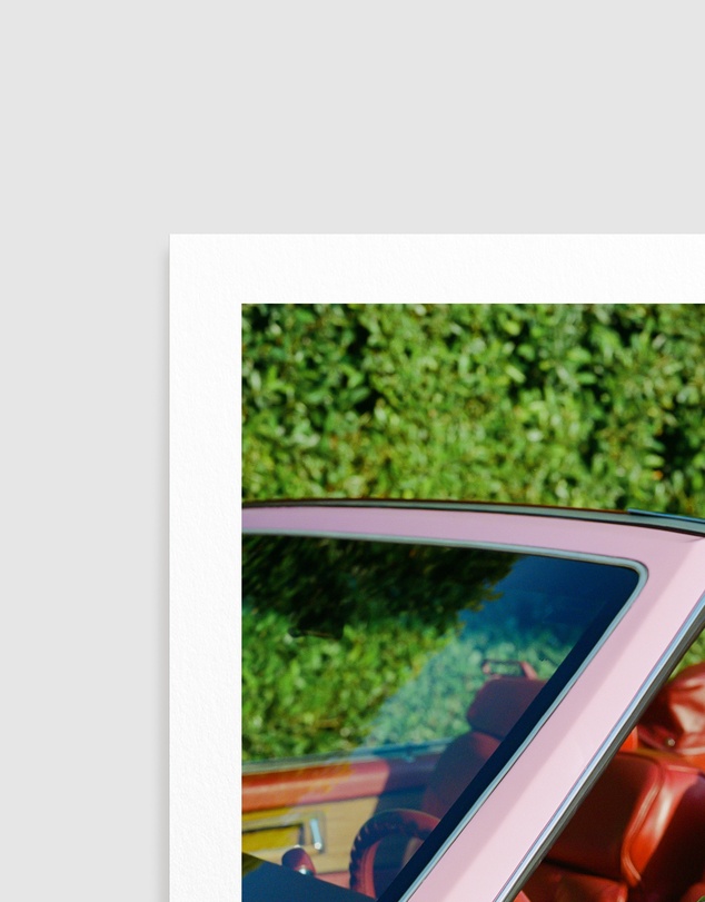 Olive et Oriel - Pink Cadillac by Bethany Young Art Print