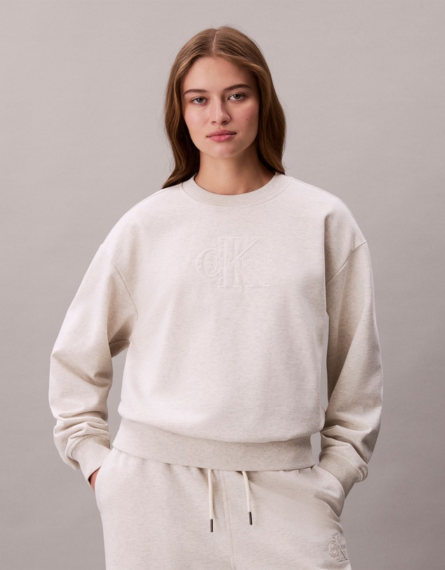 Calvin Klein Jeans - Cotton Terry Monogram Sweatshirt
