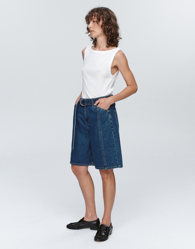 Marle - Belted Jean Shorts