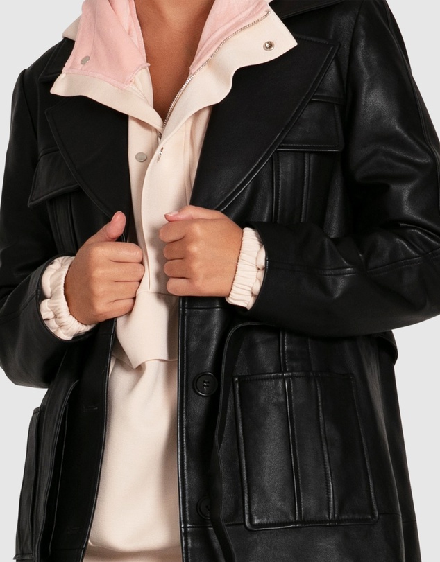 Belle & Bloom - Unstoppable Leather Trench