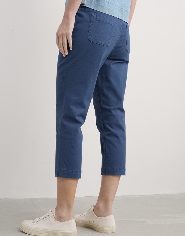 Seasalt - Seasalt Cornwall Navy Albert Quay Slim Fit Crops