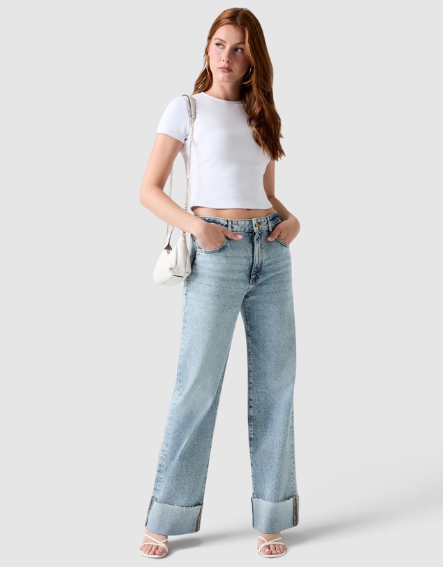 GUESS - High-Rise Rey Wide Leg Jeans