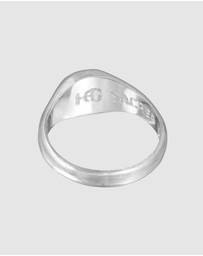 Haze & Glory - ICONIC EXCLUSIVE - Ring Signet Men Sacred Sun 925 Sterling Silver