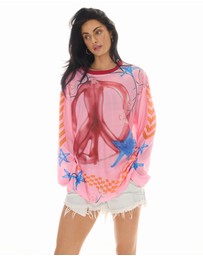 THE TALES - Peace Out Long Sleeve Football Jersey