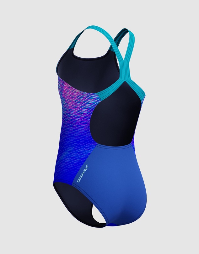 Speedo - Print Powerback Swimsuit - Kids-Teens