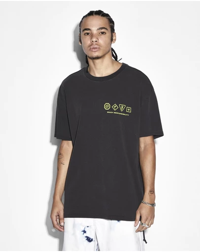 Ksubi - Enjoy Biggie Ss Tee Faded Black