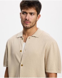 Rhythm - Textured Knit SS Shirt