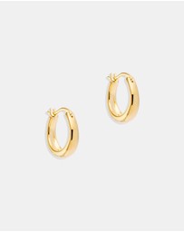 By Charlotte - Gold Infinite Horizon Small Hoops