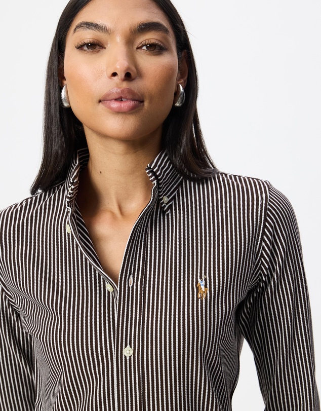 Polo Ralph Lauren - Striped Knit Oxford Cotton Shirt - ICONIC EXCLUSIVE