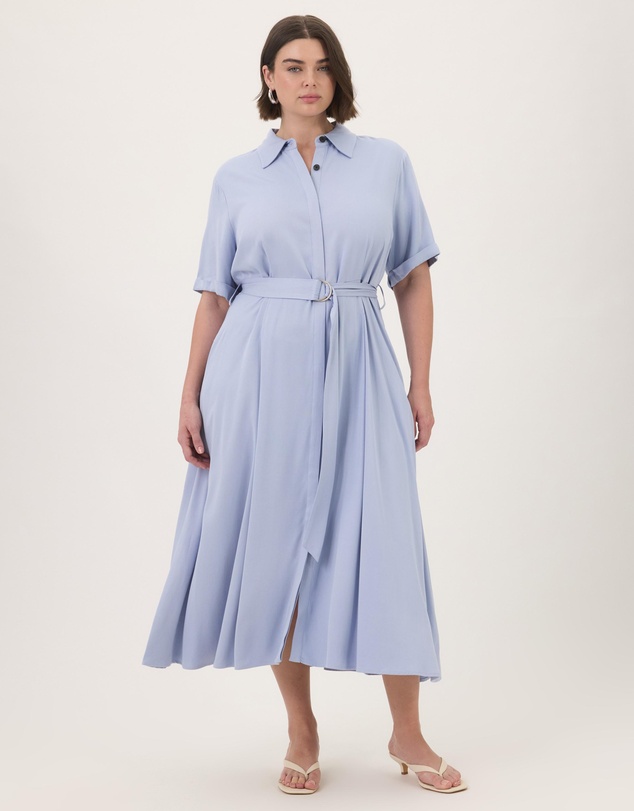Atmos&Here Curvy - Harriet Viscose Shirt Dress
