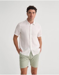 Oxford - Leyton French Linen Short Sleeve Shirt