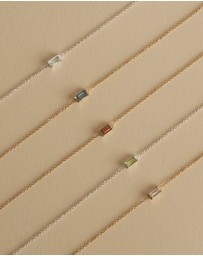 Kirstin Ash - Baguette Birthstone Bracelet July Ruby