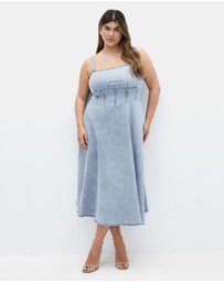 City Chic - Denim Corset Dress