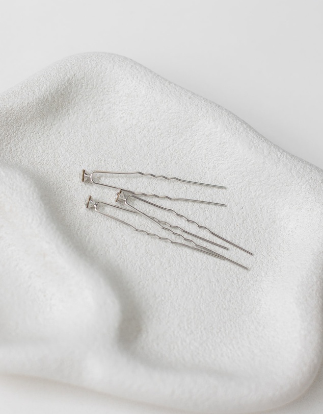 The White Collection - Aria - 6mm Crystal Bridal Hair Pin Trio