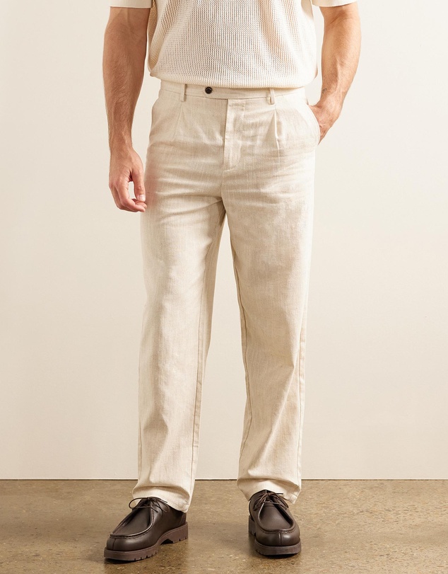 AERE - Leo Linen Suit Pants