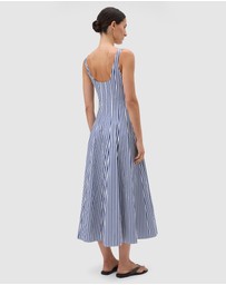 Oroton - Stripe Panelled Day Dress