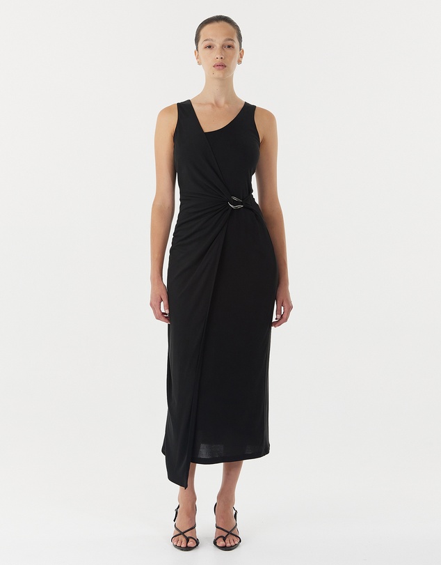 Third Form - Stirling Twist Cross Over Midi Dress