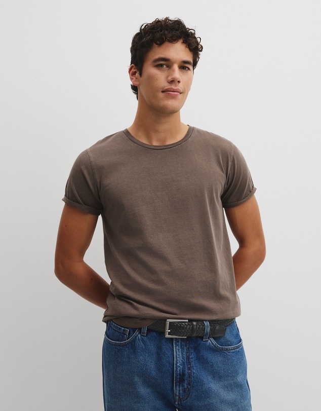 Country Road - Australian Cotton Longline Garment Dye T-shirt