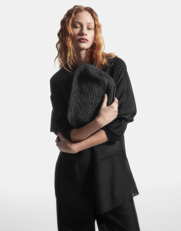 COS - PIRIPIRI Raffia Clutch