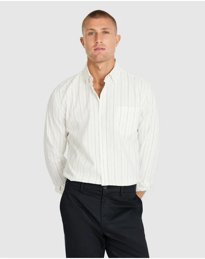 Tarocash - Amaro Stripe Oxford Shirt