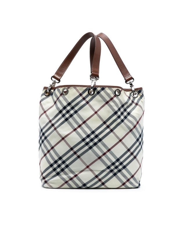 Pre-Loved by Azura Reborn - Pre-Loved Nova Check Canvas Tote