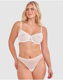 Bras N Things - Sexy Basics High Leg G String - Ivory
