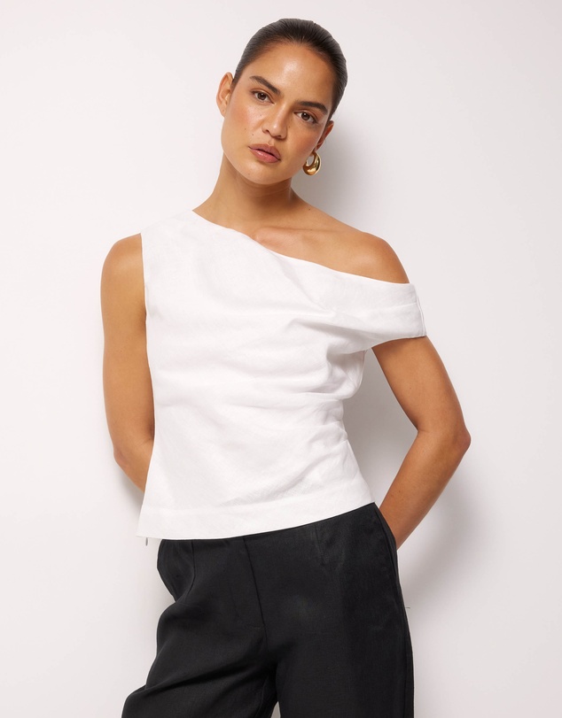 AERE - Off Shoulder Gathered Top