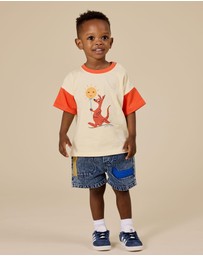 Goldie + Ace - Primary Pop Noah Denim Shorts - Babies-Kids