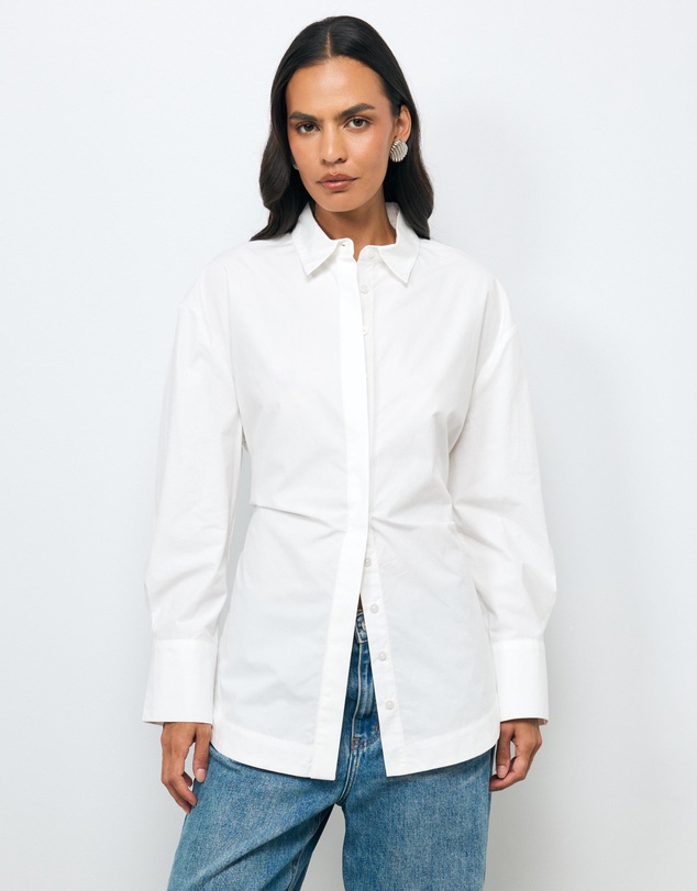 AERE - Fiora Cinched Waist Shirt