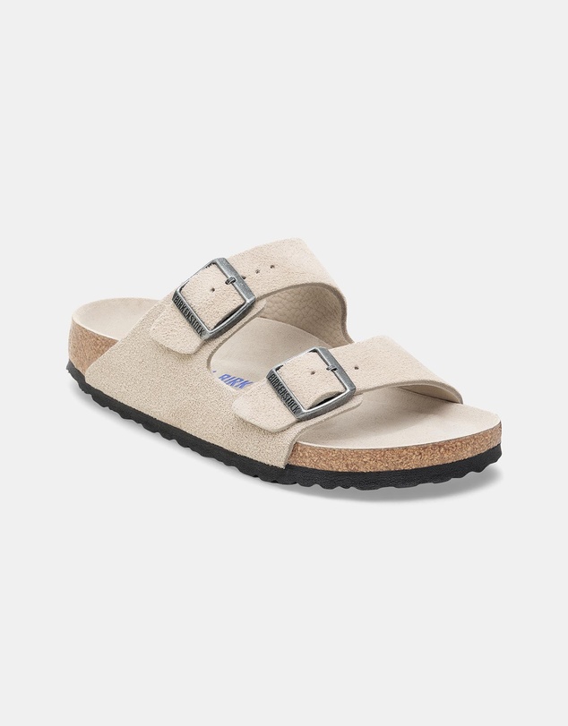 Birkenstock - Arizona SFB Tonal Footbed Suede Leather Regular - Men's