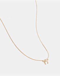 By Charlotte - Forever More Bow Necklace