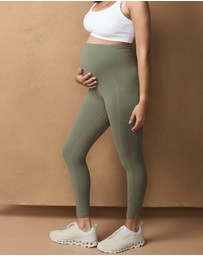 Soon Maternity - Active Overbelly Side Pocket 7/8 Leggings
