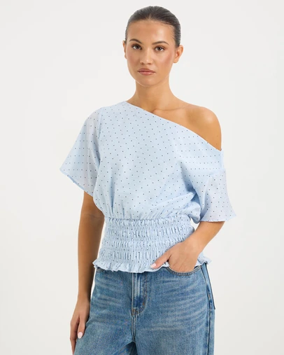 Calli - Marlow Sheer Off The Shoulder Top