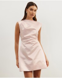 Atmos&Here - Rosie Structured Satin Mini Dress