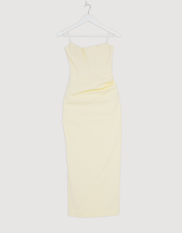 Revibe - Repaired Shona Joy Lani Strapless Corset Maxi Dress - AU 8