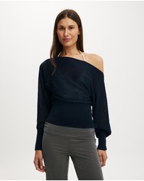 Cotton On - The Breezy LS Batwing Knit Top