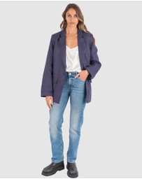 CAMIXA - Jackie Oversized Linen Blazer Jacket