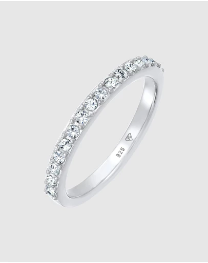 Elli Jewelry - Ring Crystal 925 Sterling Silver