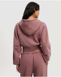 Cotton On Body Active - Active Raw Edge Zip Through Hoodie