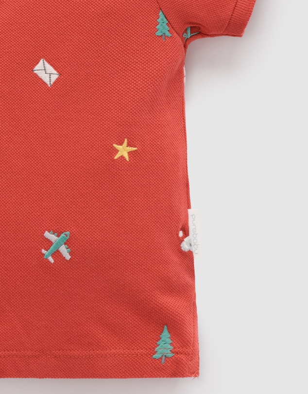 Purebaby - Christmas Polo -Kids-Babies