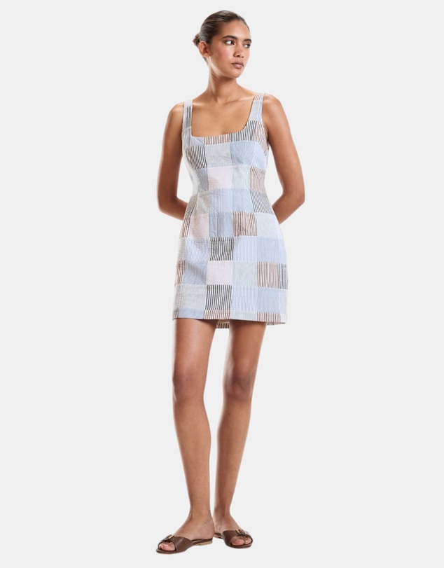 Cynthia Rowley - Seersucker Madras Mini Dress