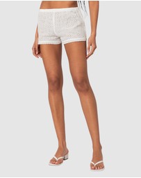 EDIKTED - Jael Eyelet Shorts