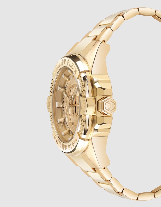 Philipp Plein - Philipp Plein Majesty 45mm Gold-Tone Dial Gold-Tone Stainless Steel Bracelet Watch